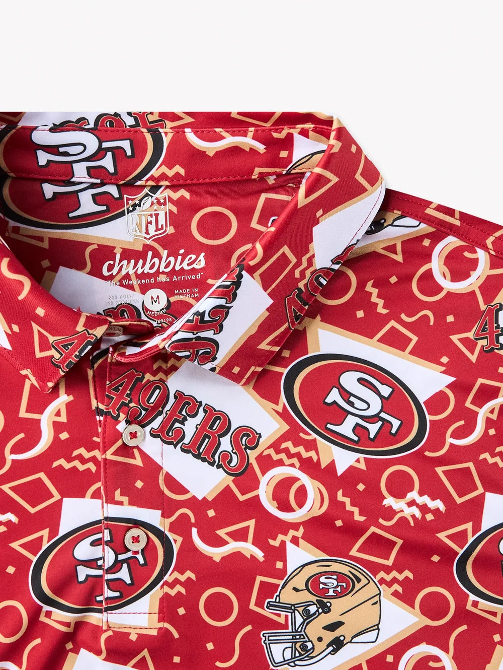 The 49ers Game Day Fit (Performance Polo) - Image 3 - Chubbies Shorts