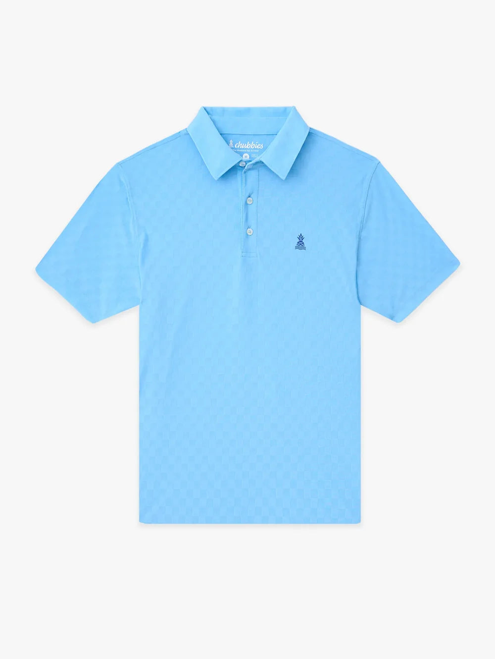 The Afternoon Blue (Textured Performance Polo) - Image 3 - Chubbies Shorts