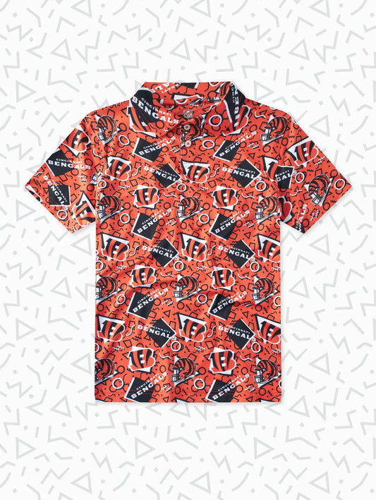 The Bengals Game Day Fit (Boys Performance Polo) - Image 1 - Chubbies Shorts
