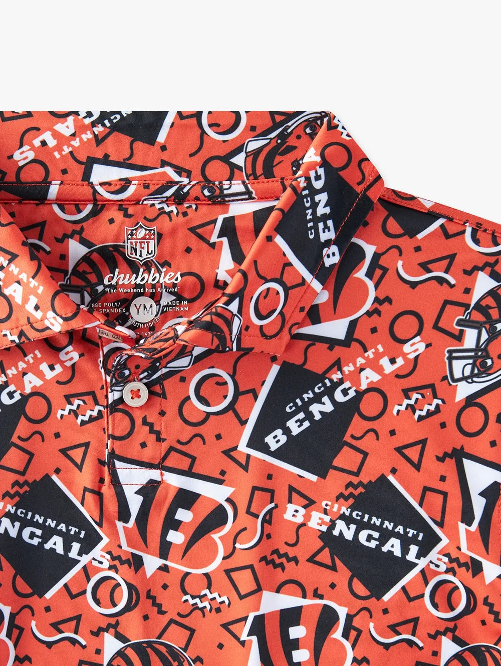 The Bengals Game Day Fit (Boys Performance Polo) - Image 2 - Chubbies Shorts