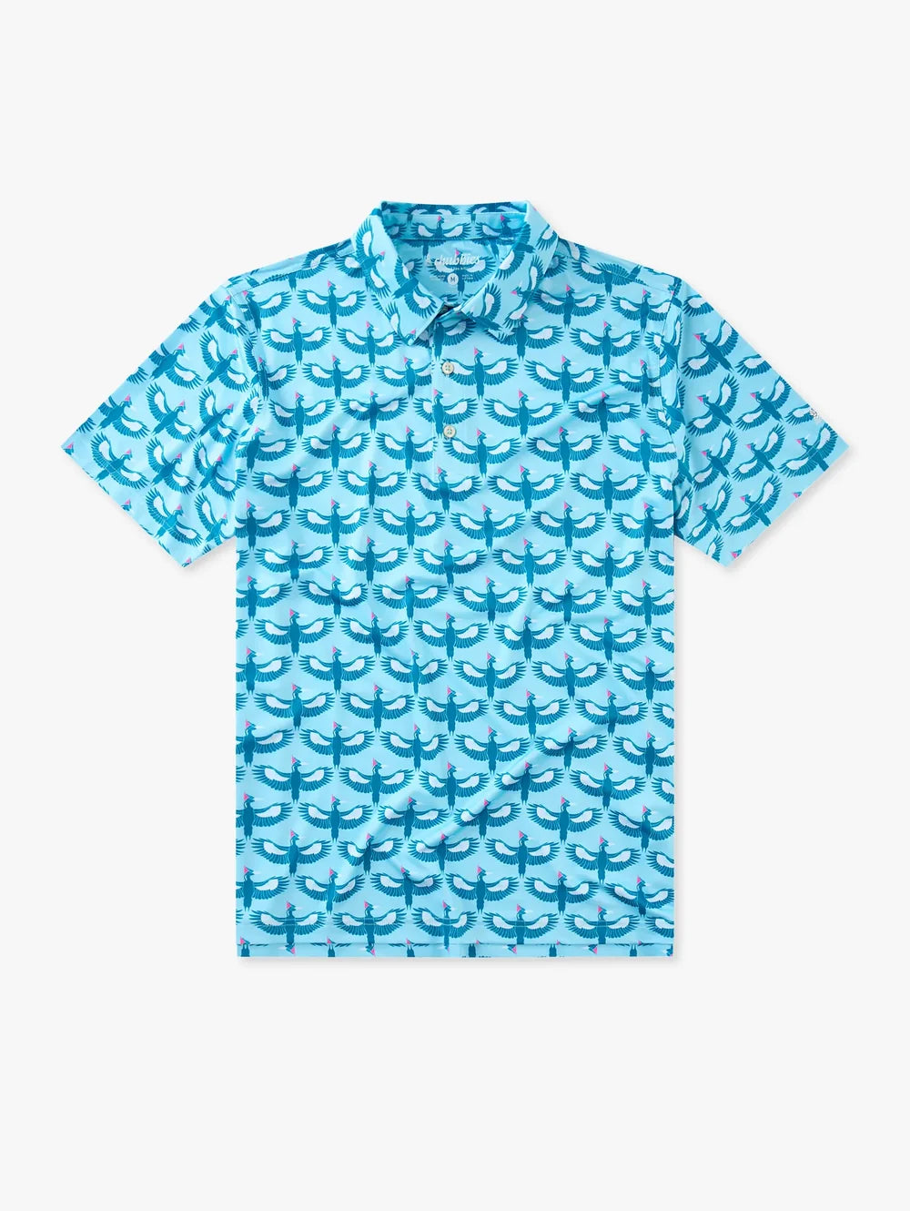 The Birds Of A Feather- Blue (Performance Polo) - Image 1 - Chubbies Shorts