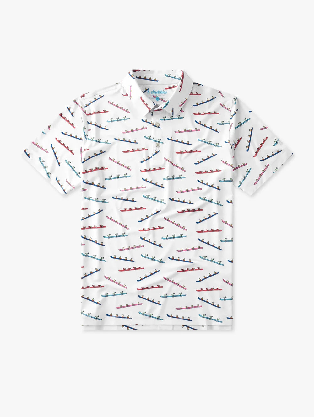 The Blue Bird Shot Ski Day (Performance Polo) - Image 1 - Chubbies Shorts