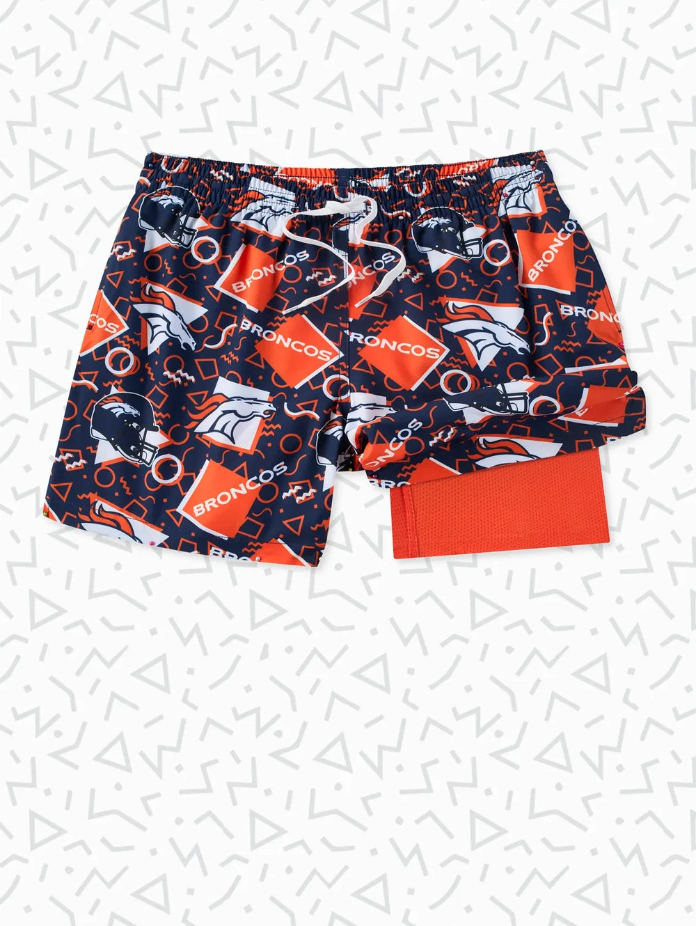 The Broncos Game Day Fit 5.5" (Classic Lined Swim) - Image 1 - Chubbies Shorts