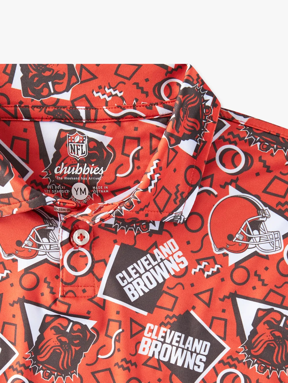 The Browns Game Day Fit (Boys Performance Polo) - Image 3 - Chubbies Shorts