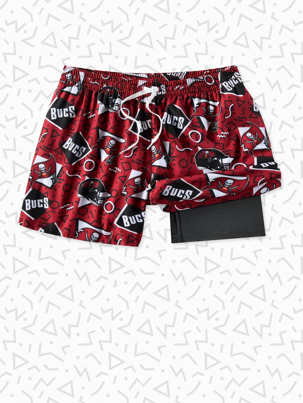 The Buccaneers Game Day Fit 5.5" (Classic Lined Swim) - Image 1 - Chubbies Shorts