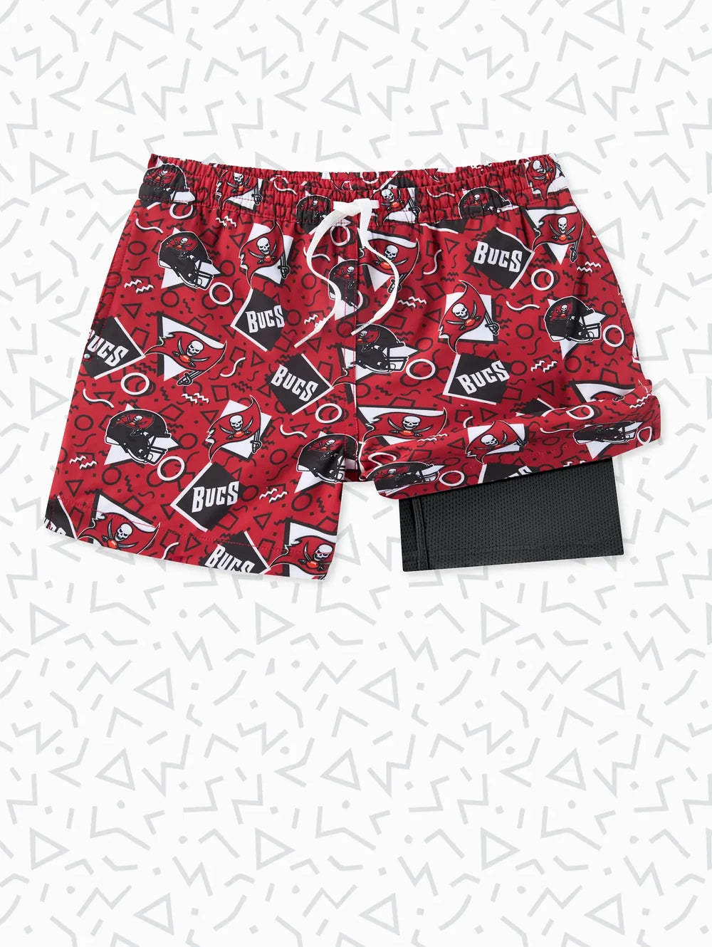 The Buccaneers Game Day Fit (Boys Classic Lined Trunk) - Image 1 - Chubbies Shorts