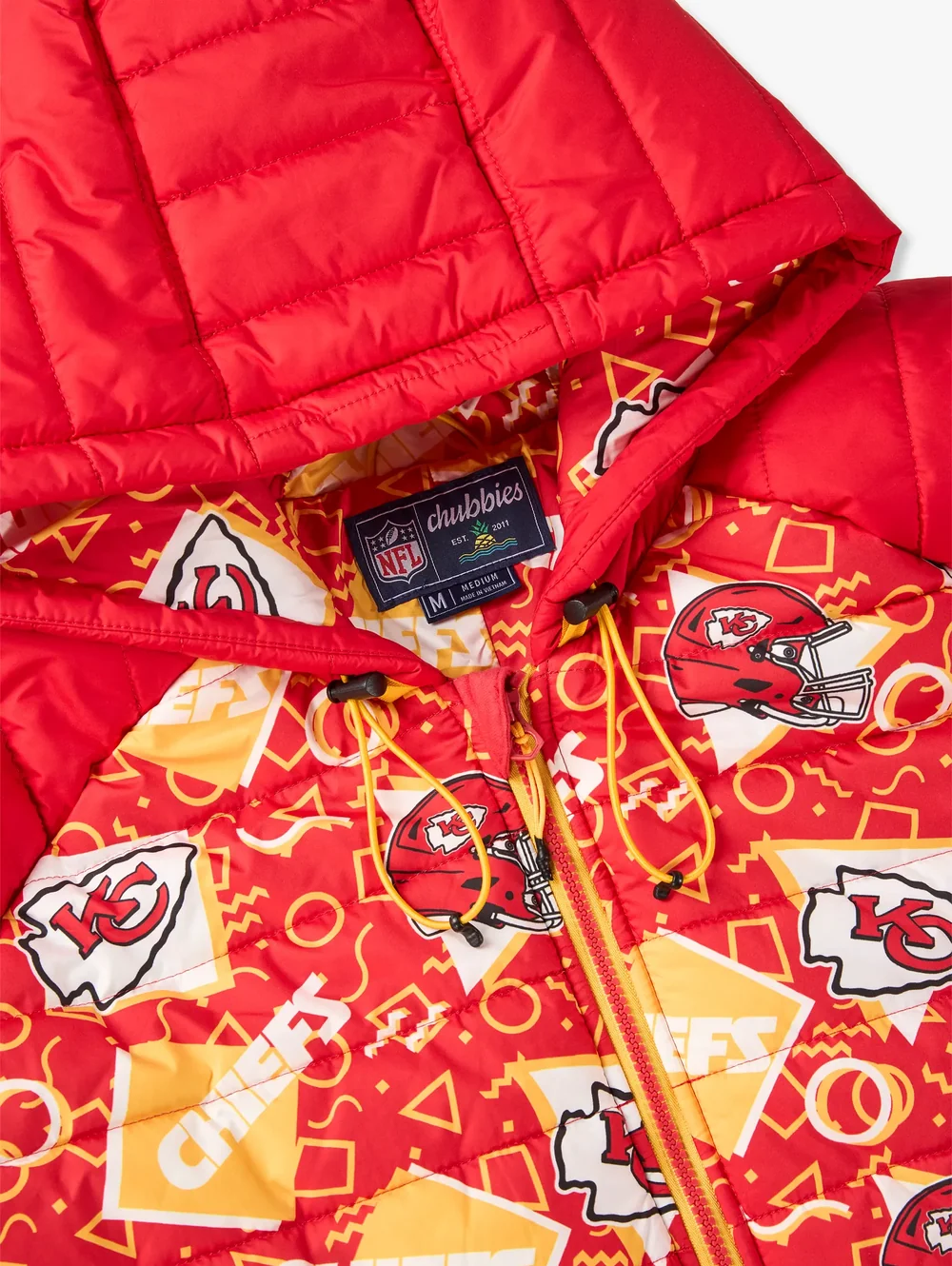 The Chiefs Game Day Fit (NFL Puffer Chubbsie) - Image 2 - Chubbies Shorts
