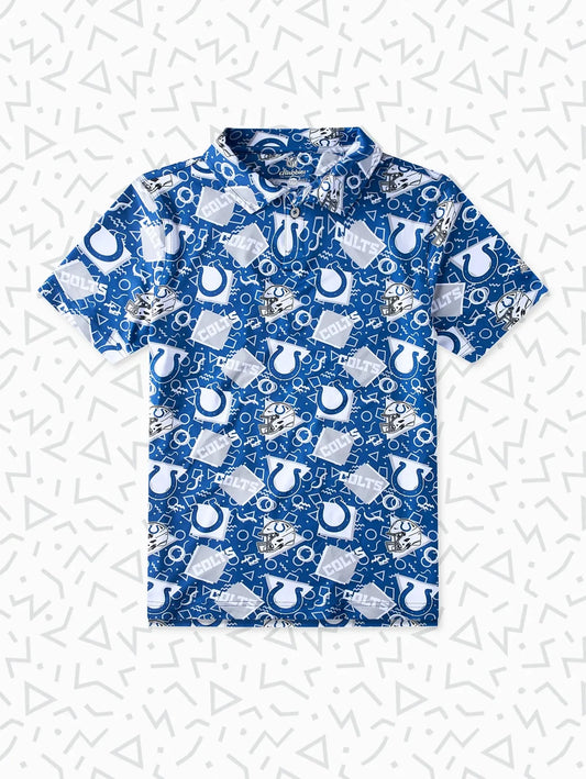 The Colts Game Day Fit (Boys Performance Polo) - Image 1 - Chubbies Shorts