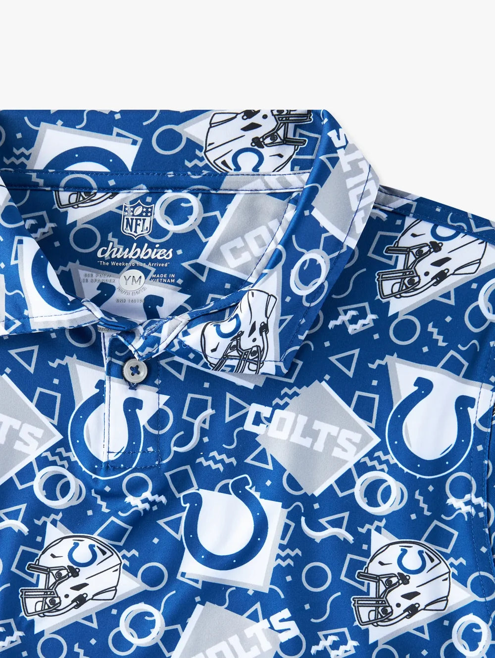The Colts Game Day Fit (Boys Performance Polo) - Image 3 - Chubbies Shorts