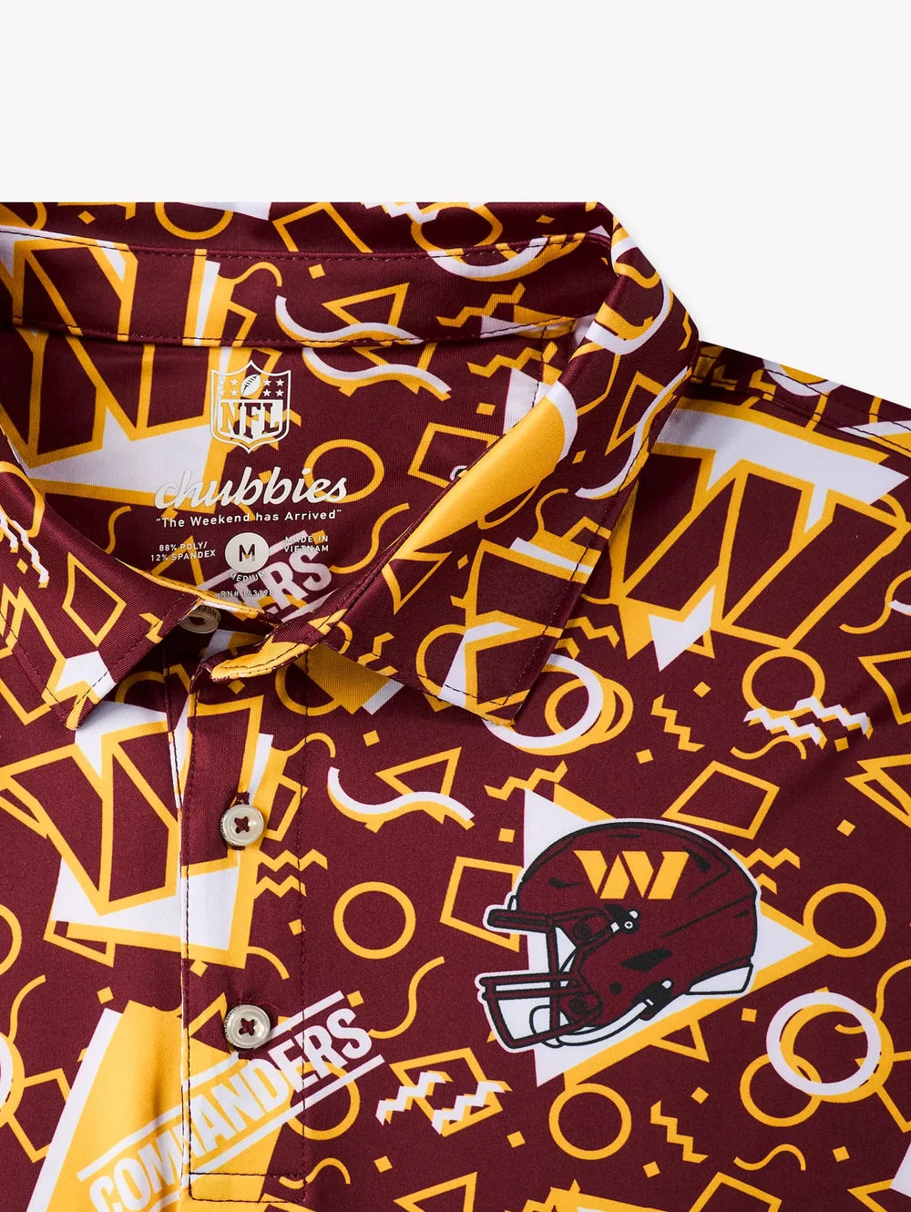 The Commanders Game Day Fit (Performance Polo) - Image 2 - Chubbies Shorts