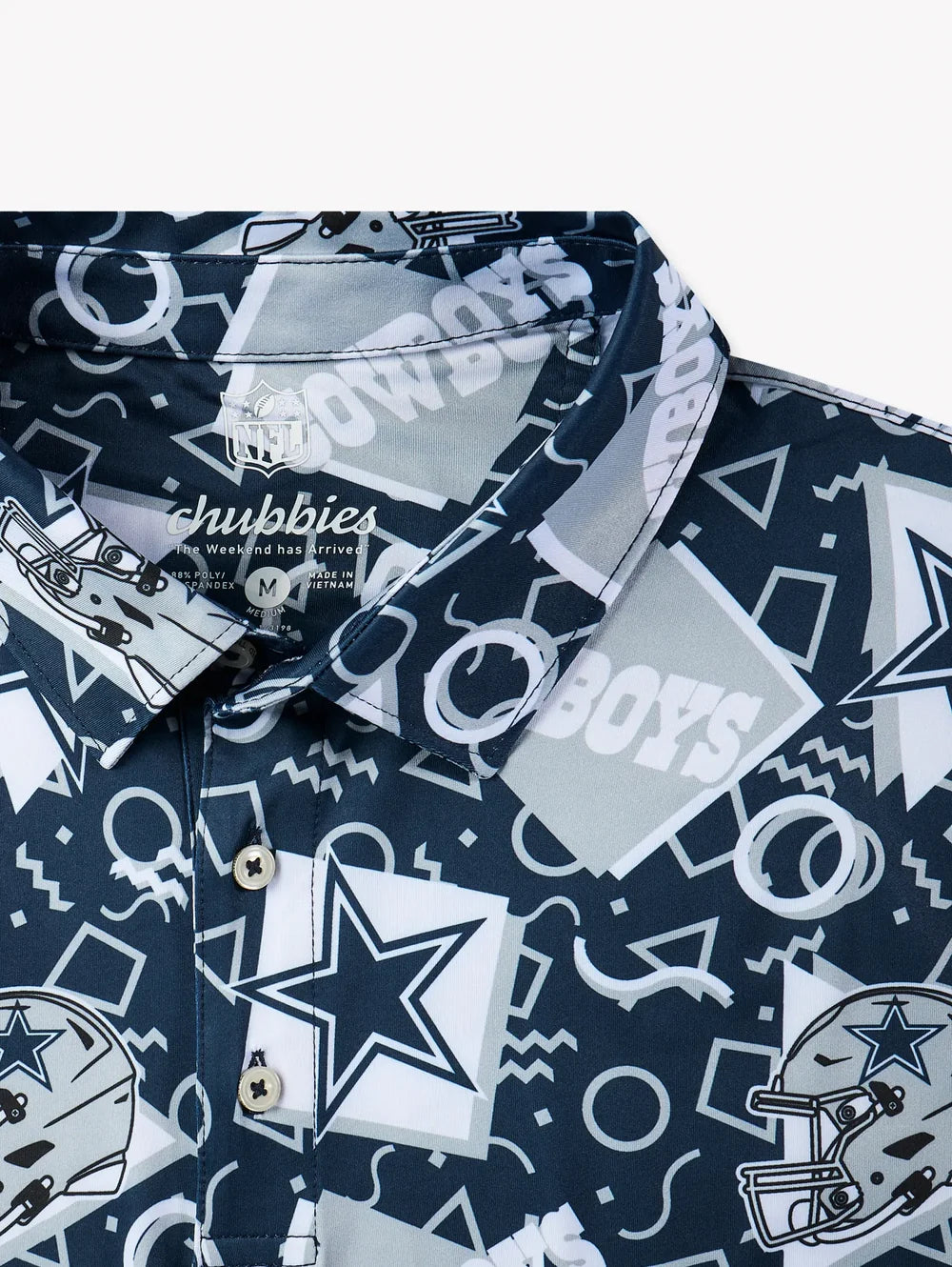 The Cowboys Game Day Fit (Performance Polo) - Image 2 - Chubbies Shorts