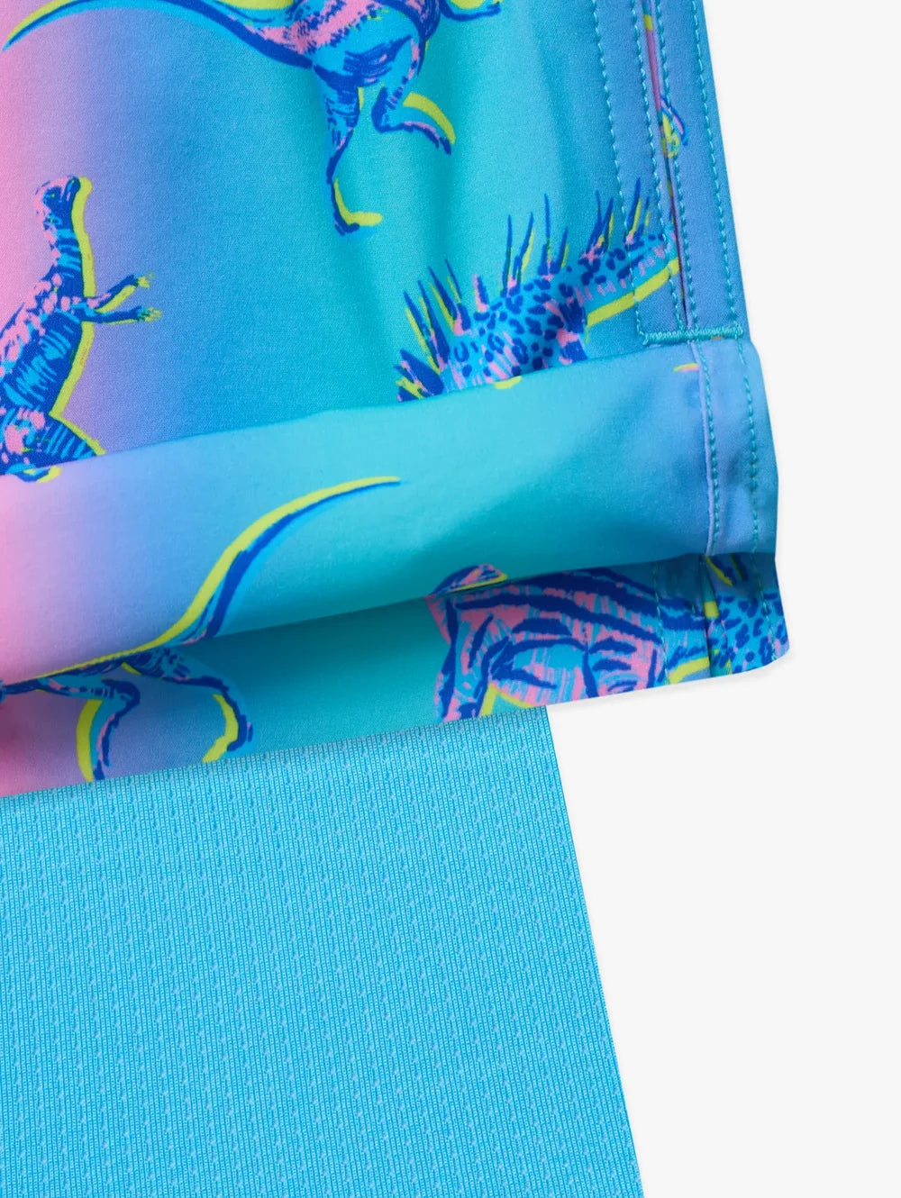 The Dino Delights (Boys Lined Swim Trunk- Magic) - Image 3 - Chubbies Shorts