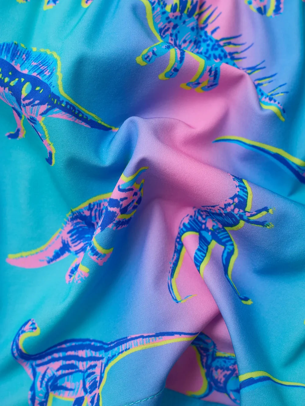 The Dino Delights (Boys Lined Swim Trunk- Magic) - Image 2 - Chubbies Shorts