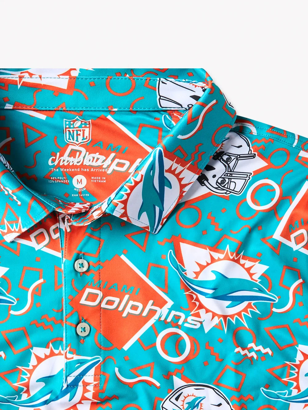 The Dolphins Game Day Fit (Performance Polo) - Image 3 - Chubbies Shorts