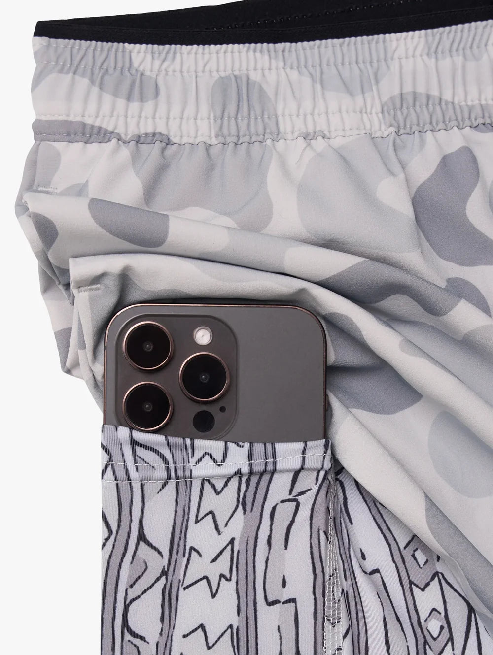 The Duck & Cover (Boys Ultimate Training Short)- Gray - Image 4 - Chubbies Shorts