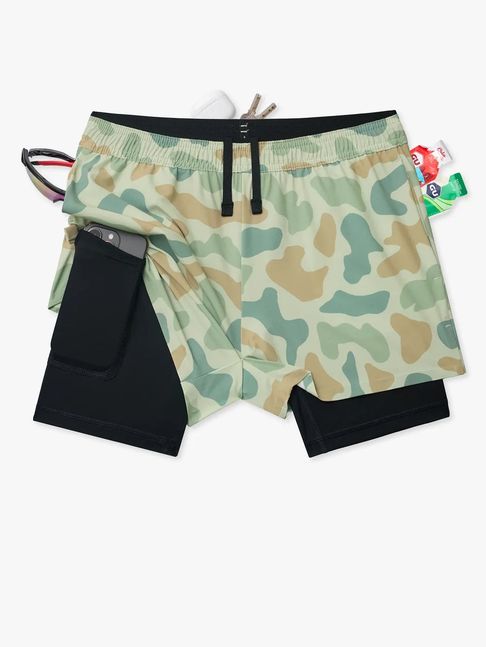 The Duck & Cover (Boys Ultimate Training Short)- Green - Image 1 - Chubbies Shorts