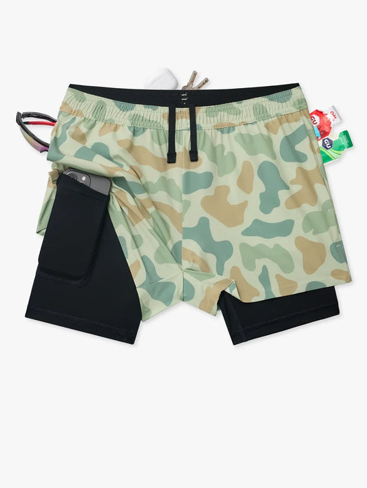 The Duck & Cover (Boys Ultimate Training Short)- Green - Image 1 - Chubbies Shorts