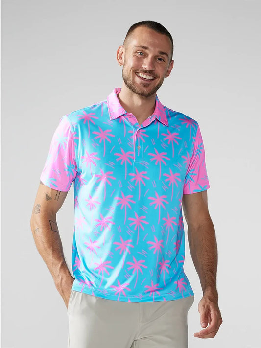 Performance Polo (Electric Slide) - Image 1 - Chubbies Shorts