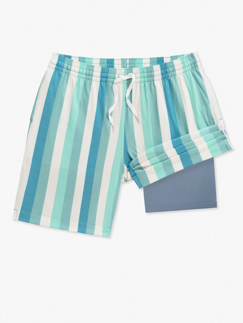 The Eversea Stripes 7" (Classic Lined Swim Trunk) - Image 1 - Chubbies Shorts