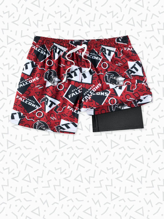 The Falcons Game Day Fit 5.5" (Classic Lined Swim) - Image 1 - Chubbies Shorts