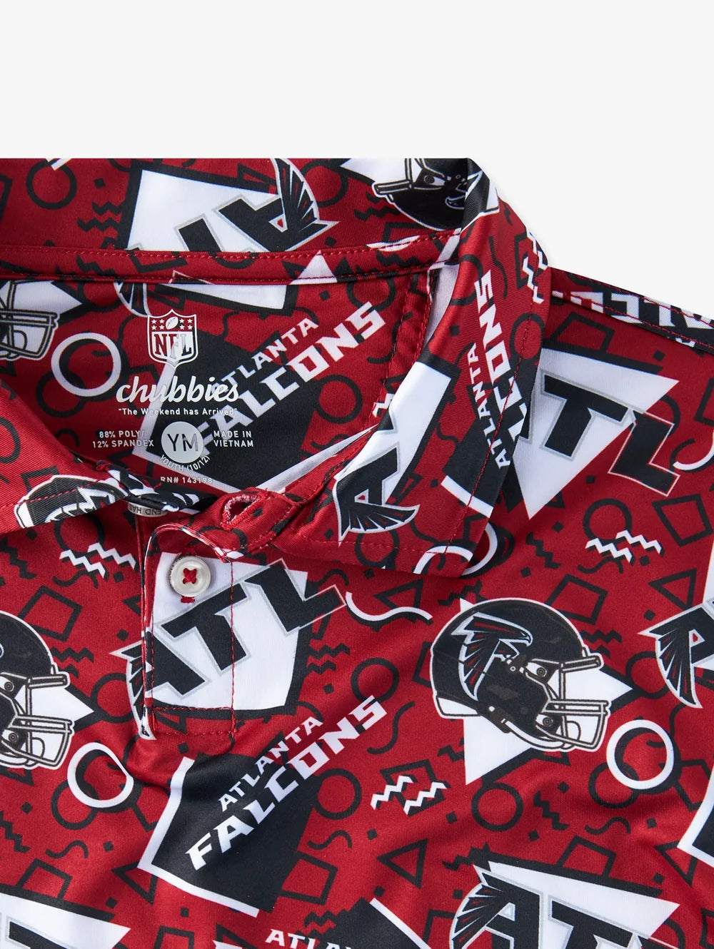 The Falcons Game Day Fit (Boys Performance Polo) - Image 3 - Chubbies Shorts