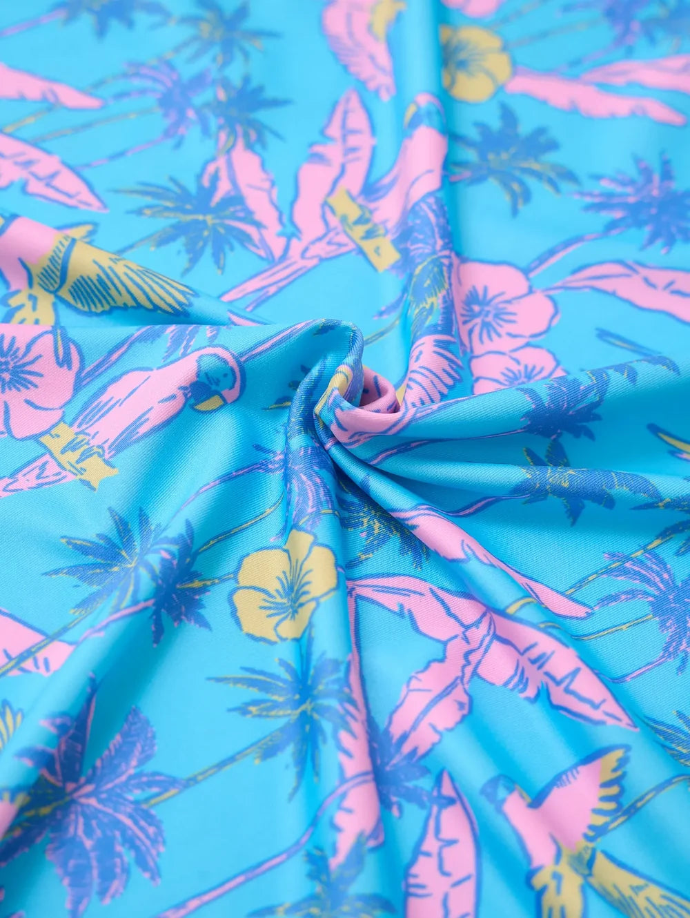 The Flock Party (Boys Performance Polo)- Turquoise - Image 3 - Chubbies Shorts