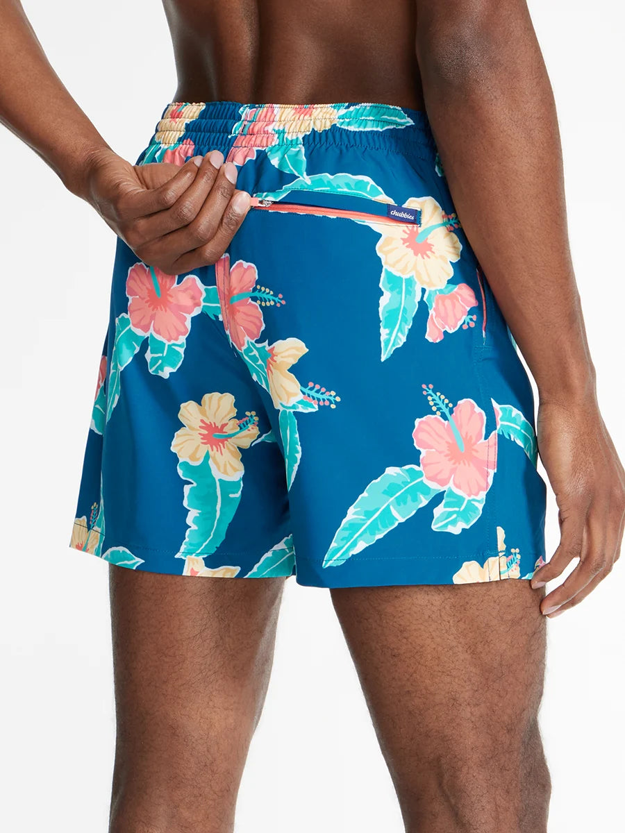The Floral Reefs 5.5" (Classic Swim Trunk) - Image 4 - Chubbies Shorts
