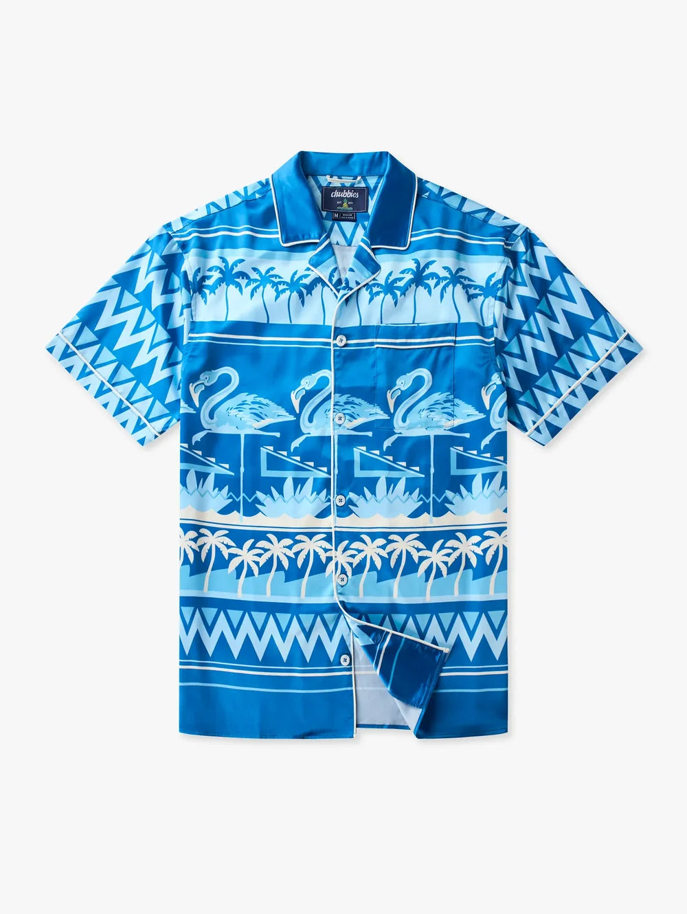 The Fly-Mingo- Blue (Satin Sleep Shirt) - Image 1 - Chubbies Shorts