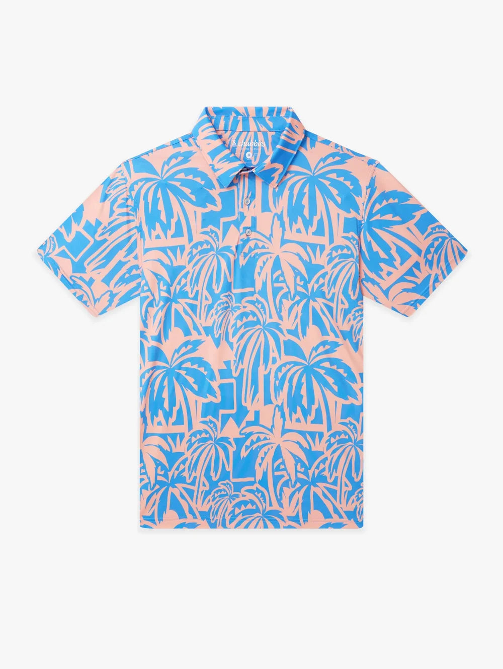 The Frond Farewell (Performance Polo)- Orange - Image 1 - Chubbies Shorts