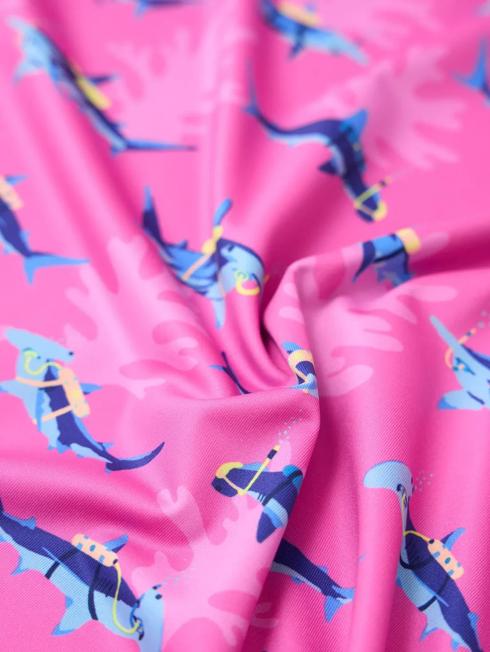 The Great Pink Shark (Boys Performance Polo) - Image 2 - Chubbies Shorts