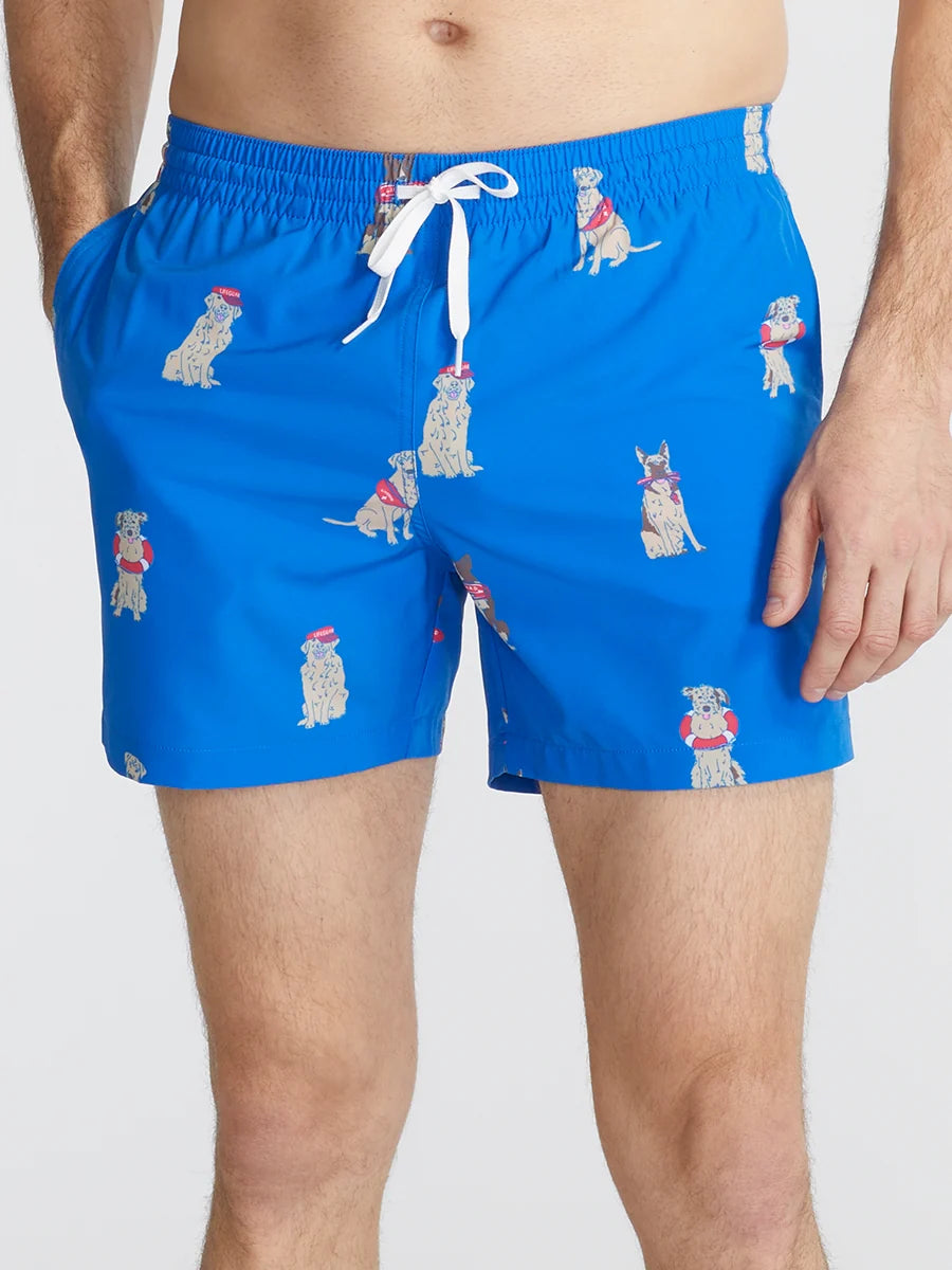The I Let The Dogs Outs 5.5" (Classic Swim Trunk) - Image 1 - Chubbies Shorts