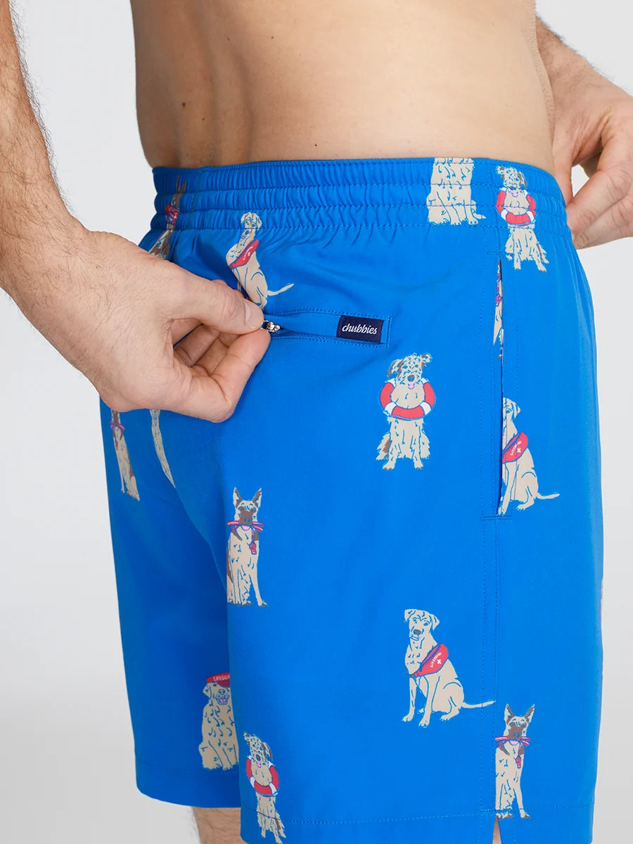 The I Let The Dogs Outs 5.5" (Classic Swim Trunk) - Image 4 - Chubbies Shorts