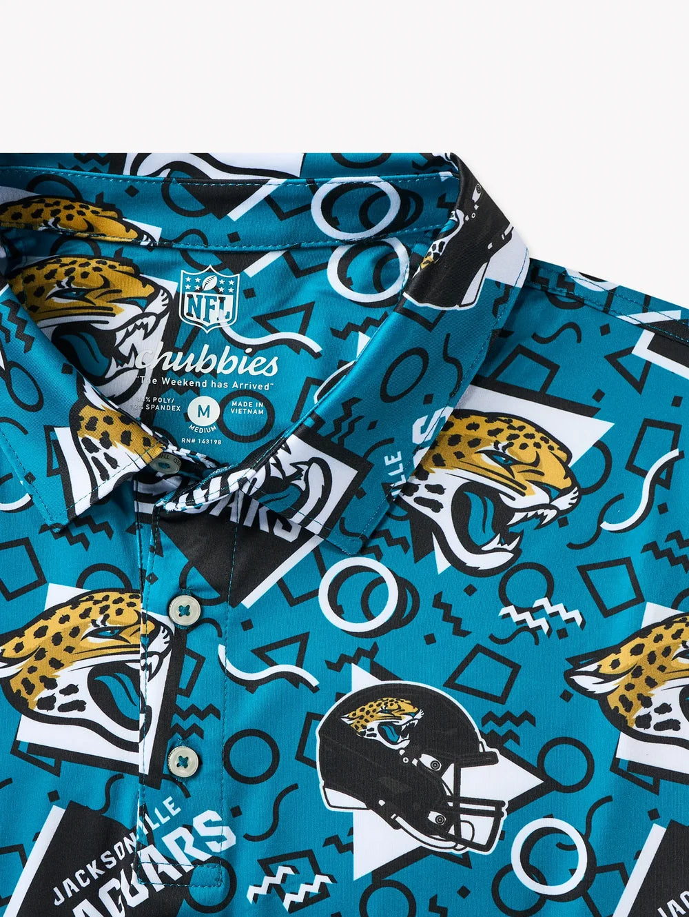 The Jaguars Game Day Fit (Performance Polo) - Image 3 - Chubbies Shorts
