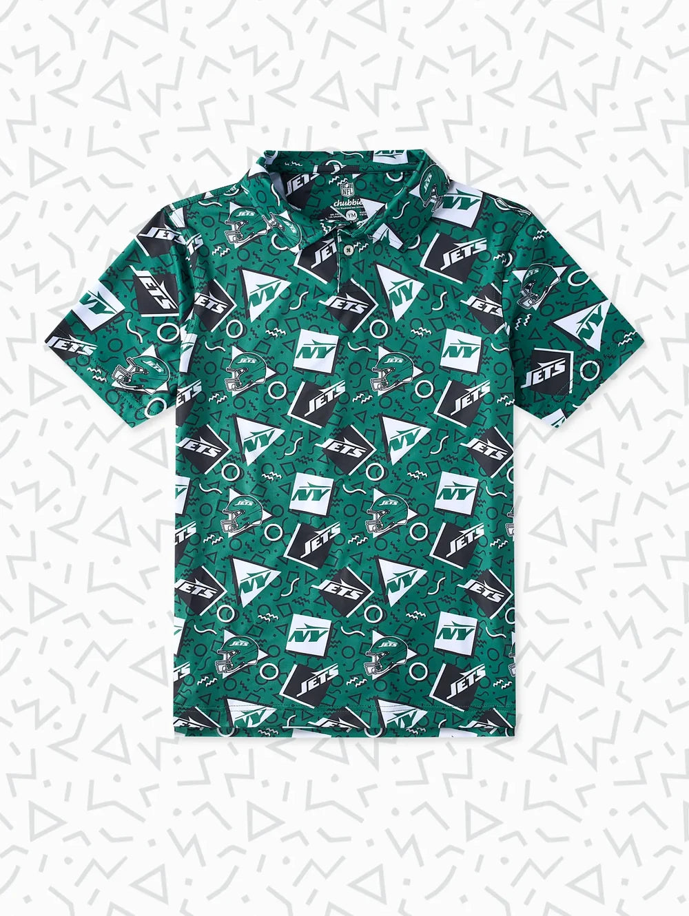 The Jets Game Day Fit (Boys Performance Polo) - Image 1 - Chubbies Shorts