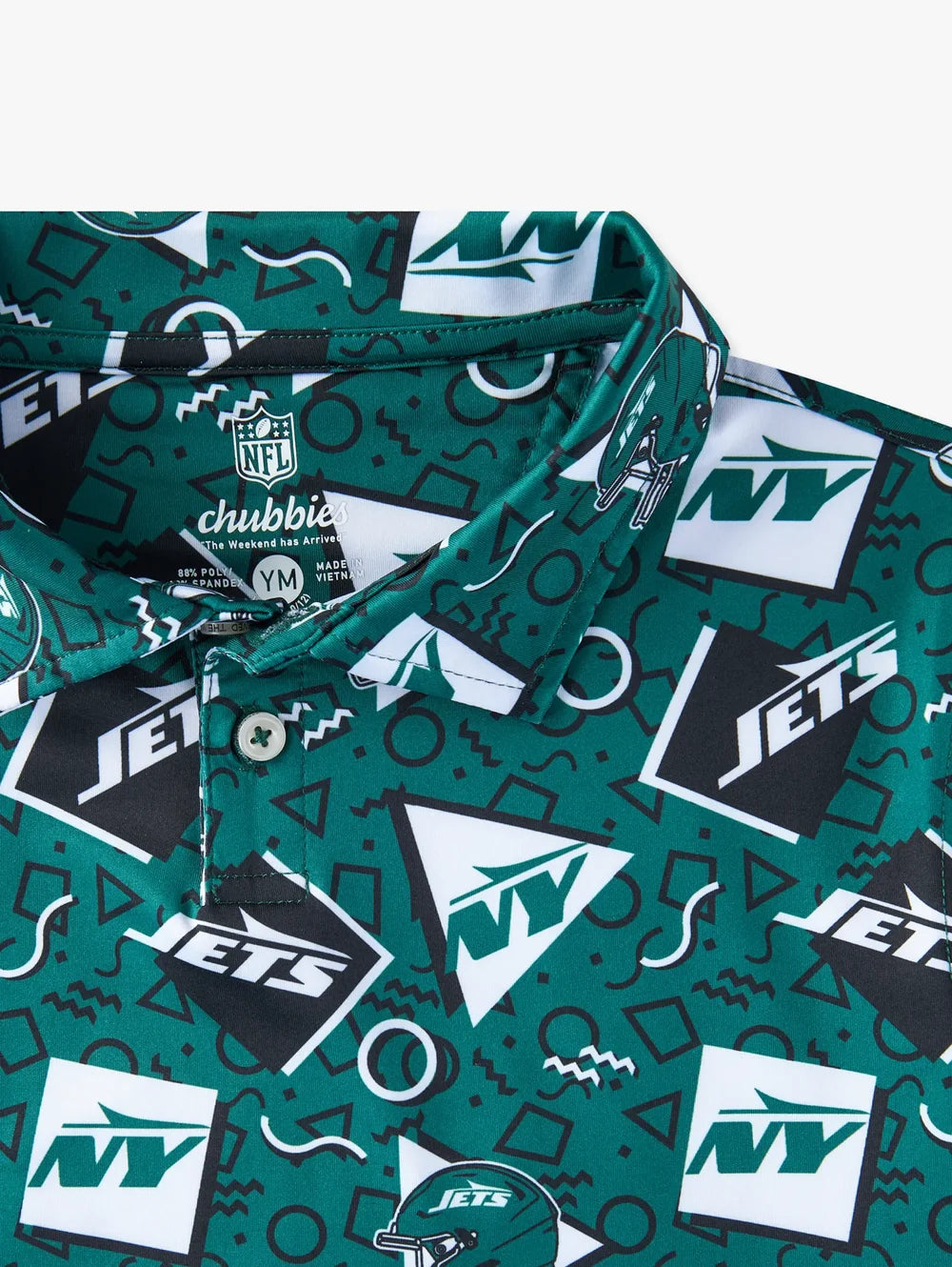 The Jets Game Day Fit (Boys Performance Polo) - Image 2 - Chubbies Shorts