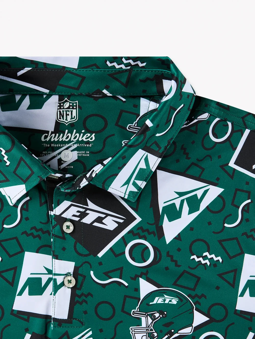 The Jets Game Day Fit (Performance Polo) - Image 3 - Chubbies Shorts