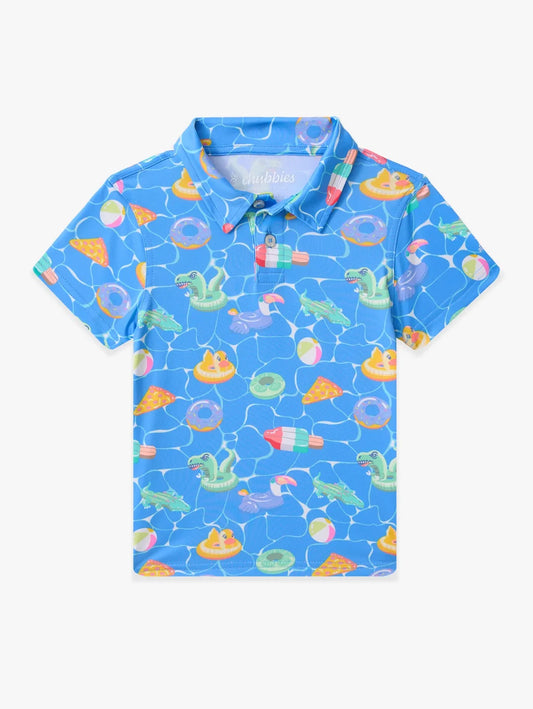 The Lil Cannonball Crew (Toddler Performance Polo) - Image 1 - Chubbies Shorts