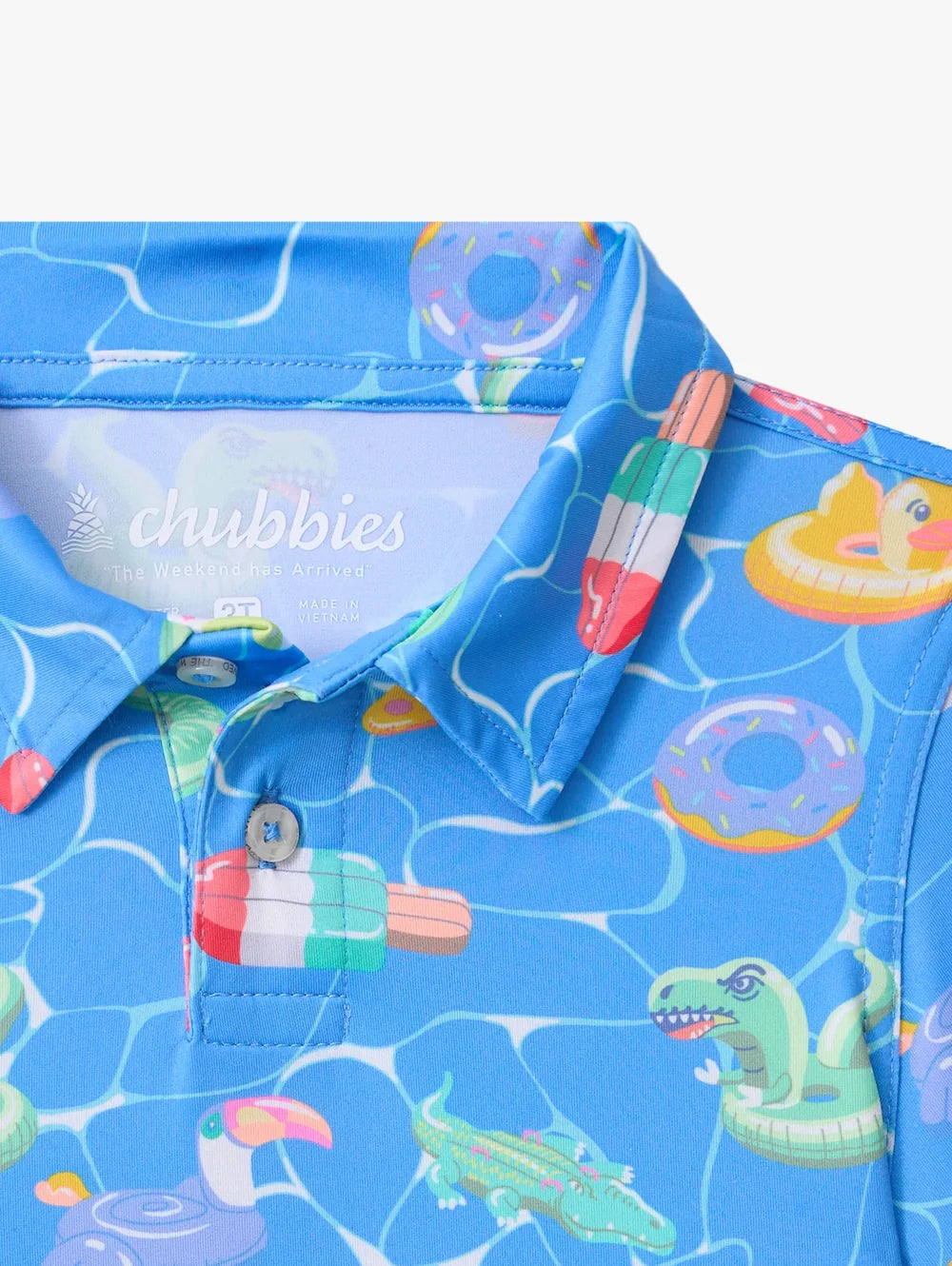 The Lil Cannonball Crew (Toddler Performance Polo) - Image 3 - Chubbies Shorts