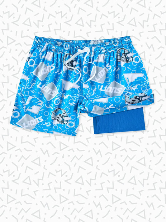 The Lions Game Day Fit 5.5" (Classic Lined Swim) - Image 1 - Chubbies Shorts