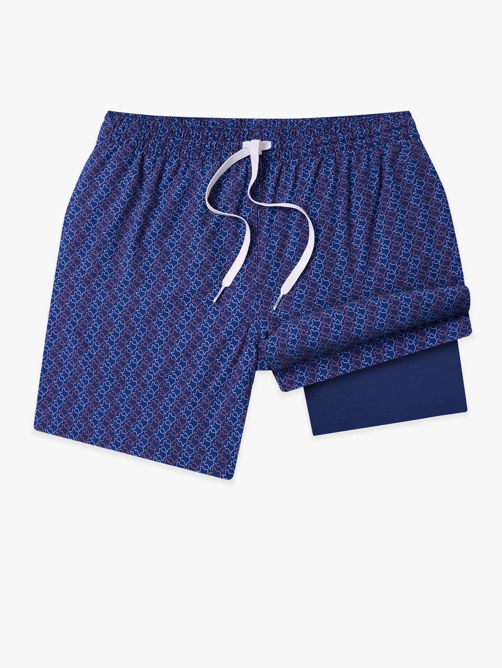 The Lone Stars 5.5" (Classic Lined Swim Trunk) - Image 1 - Chubbies Shorts