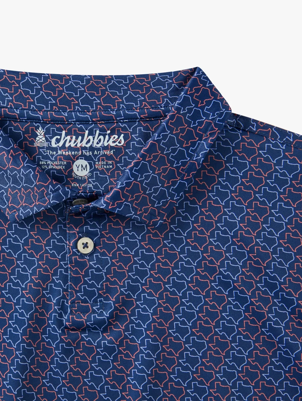 The Lone Star (Boys Performance Polo) - Image 3 - Chubbies Shorts