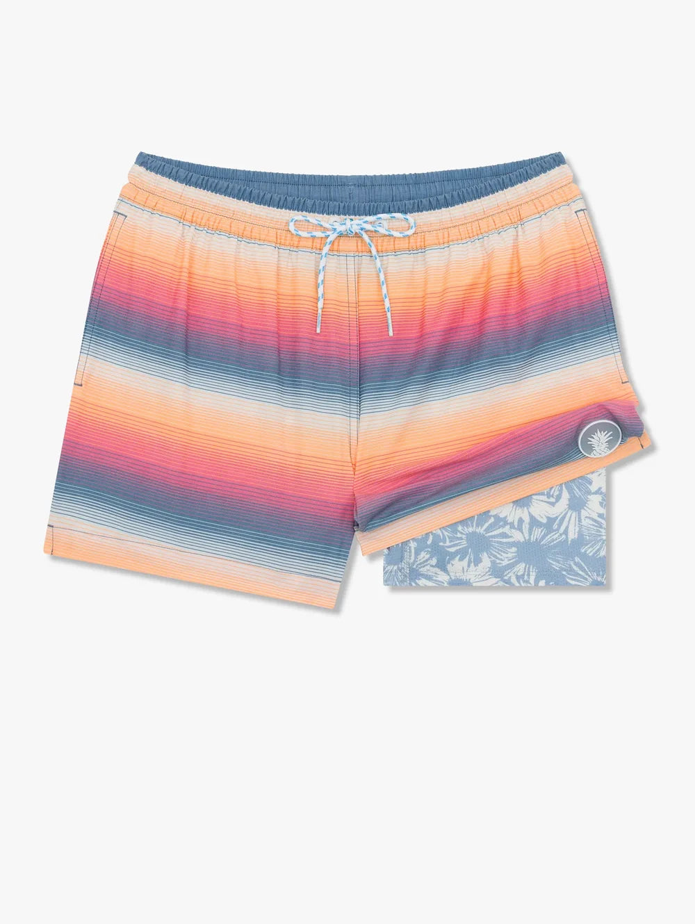 The Malibu Sunsets 4" (Faded Classic Lined Swim Trunk) - Image 6 - Chubbies Shorts