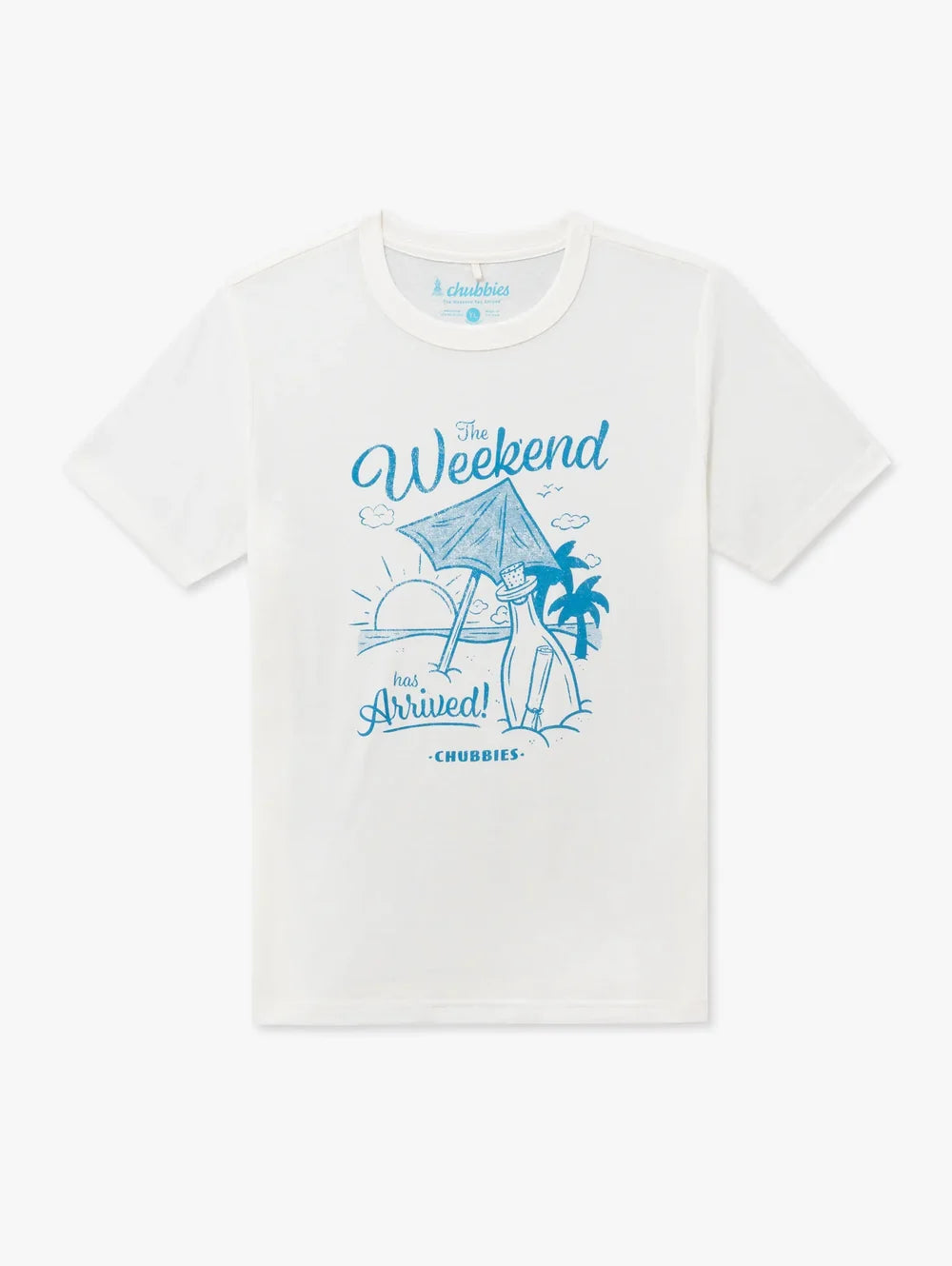 The Message In A Bottle (Boys Non Pocket T-Shirt) - Image 1 - Chubbies Shorts