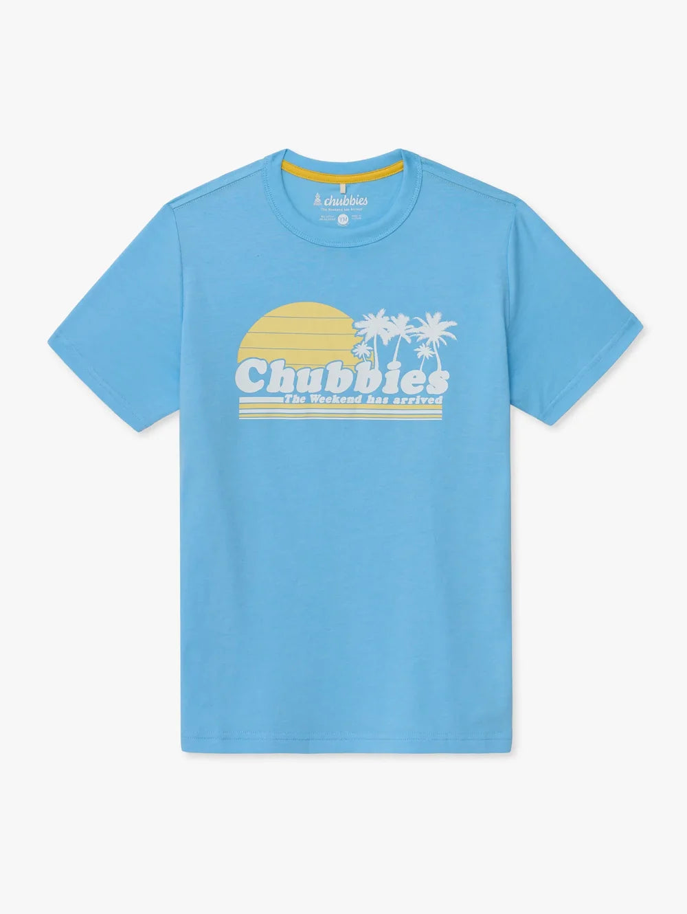 The Ol' College Try (Boys Non Pocket T-Shirt)- Blue - Image 1 - Chubbies Shorts