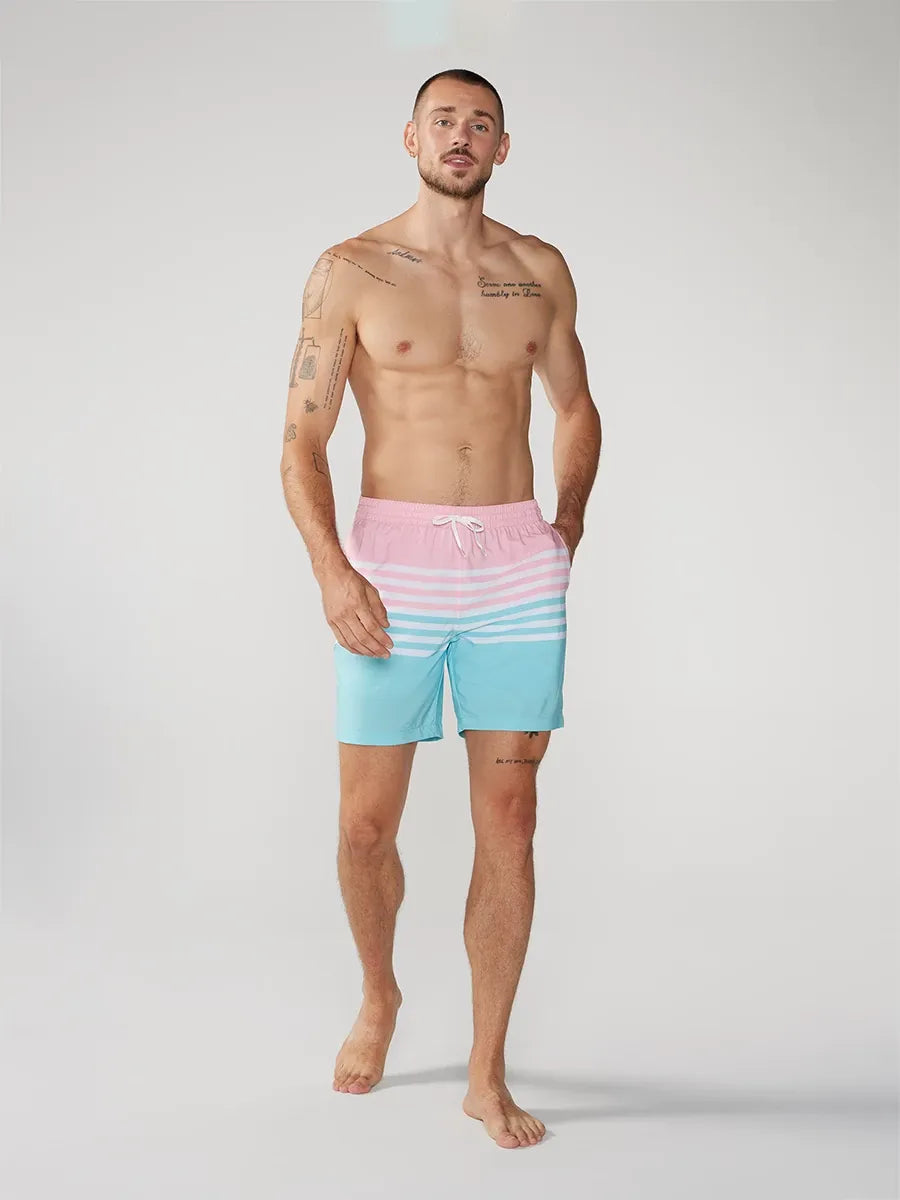 The On The Horizons 7" (Lined Classic Swim Trunk) - Image 6 - Chubbies Shorts
