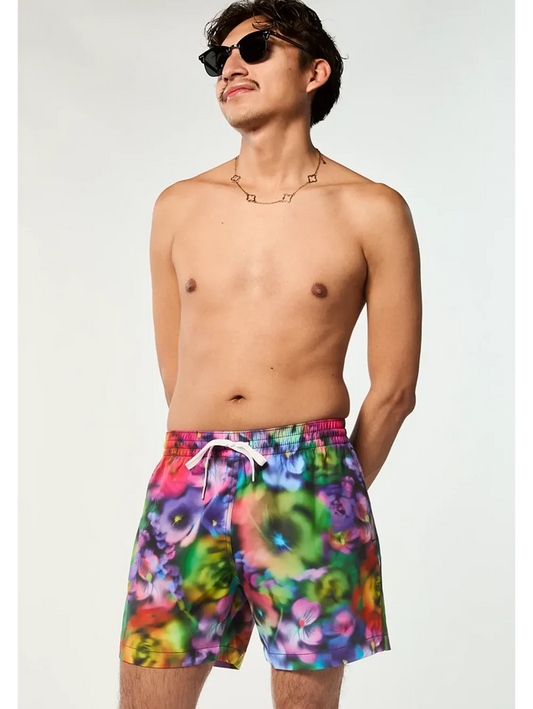 The Sonic Blooms 7" (Classic Lined Swim Trunk) - Image 1 - Chubbies Shorts