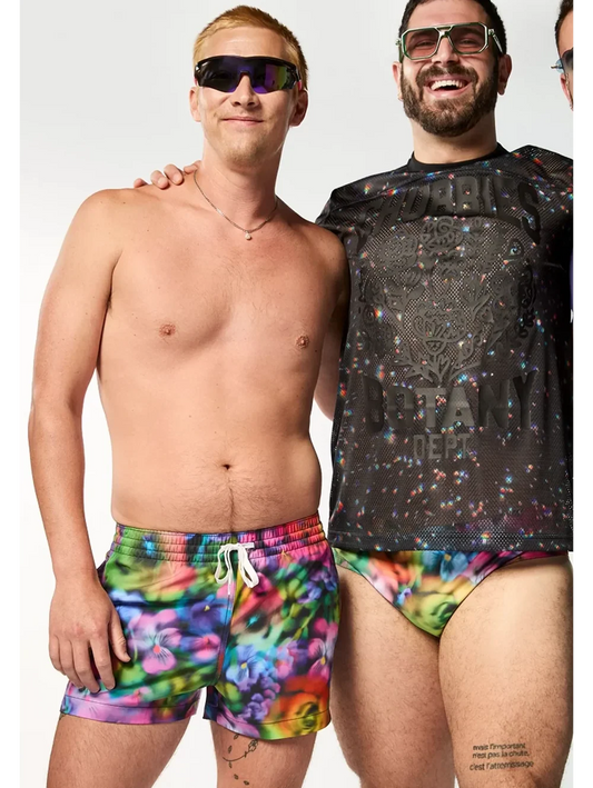 The Sonic Blooms 4" (Classic Lined Swim Trunk) - Image 1 - Chubbies Shorts