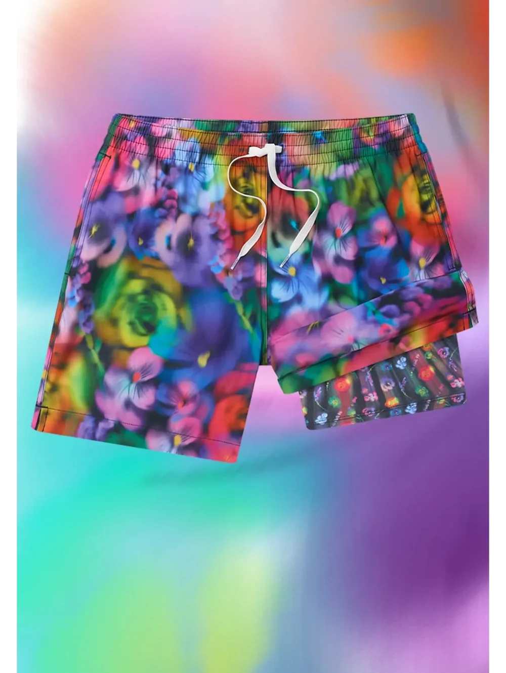 The Sonic Blooms 5.5" (Classic Lined Swim Trunk) - Image 1 - Chubbies Shorts