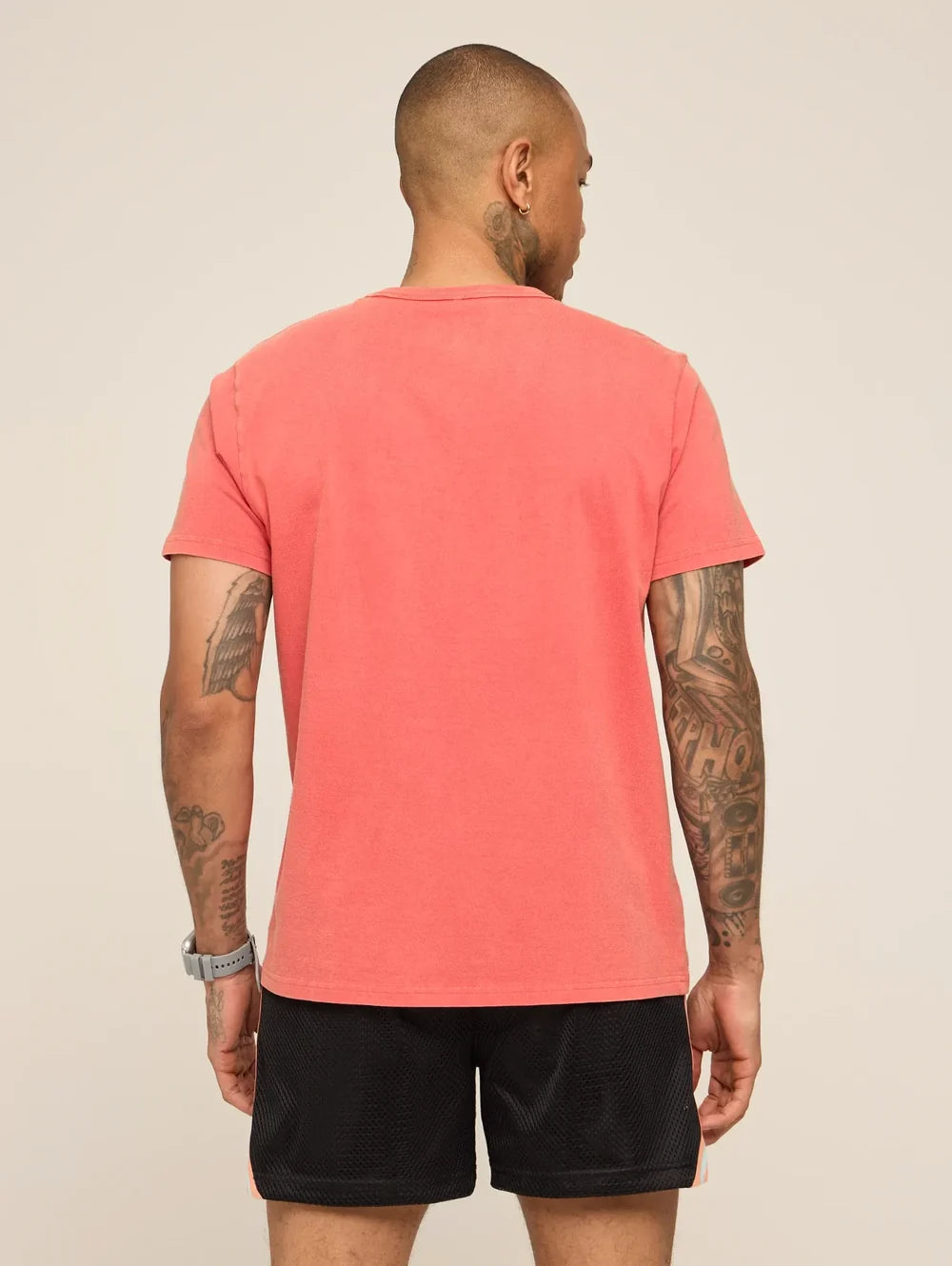 The 24/7, 365 (Essential Non Pocket T-Shirt) - Chili Pepper - Image 2 - Chubbies Shorts