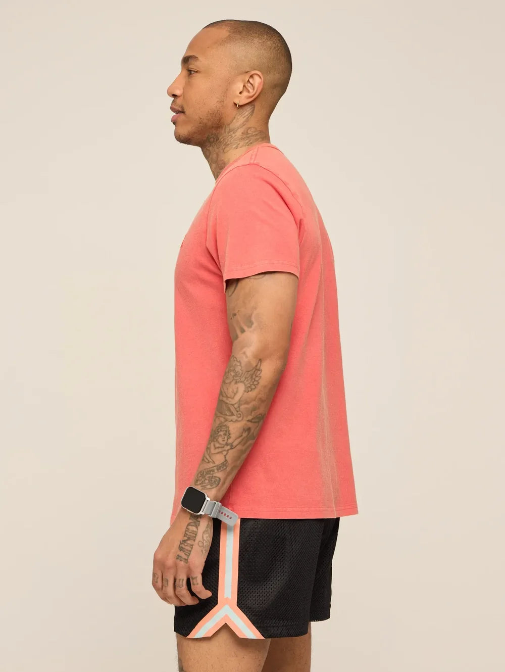 The 24/7, 365 (Essential Non Pocket T-Shirt) - Chili Pepper - Image 3 - Chubbies Shorts